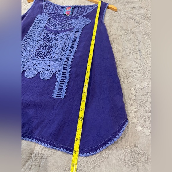 Johnny Was size medium sleeveless tank top tunic - Picture 6 of 8